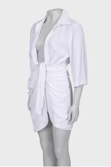 White asymmetrical dress