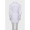 White asymmetrical dress