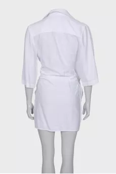 White asymmetrical dress