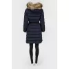 A down jacket for zipper and buttons