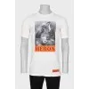 Men's printed t-shirt with tag