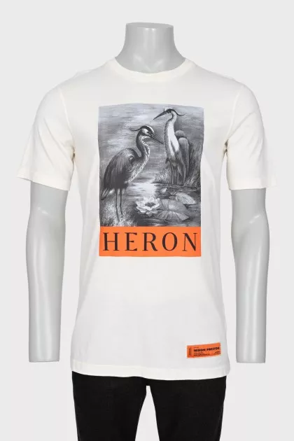 Men's printed t-shirt with tag