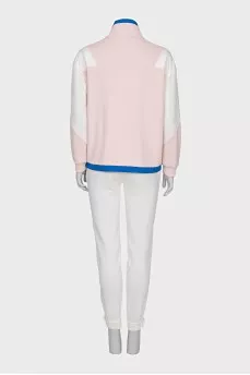 Tracksuit with contrasting inserts