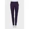 Purple wool trousers