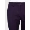 Purple wool trousers