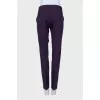 Purple wool trousers