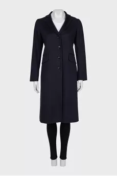 Fitted blue coat