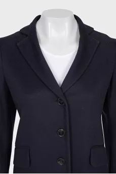 Fitted blue coat