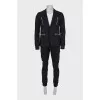 Men's suit with zippers