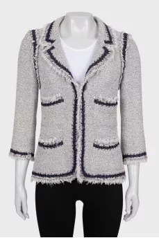 Fitted jacket with pockets