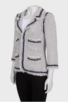 Fitted jacket with pockets