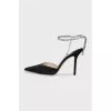 Saeda suede shoes with rhinestones