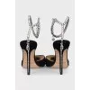 Saeda suede shoes with rhinestones