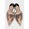 Saeda suede shoes with rhinestones