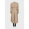 Beige double-breasted trench coat