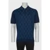 Men's polo shirt with a zipper