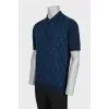 Men's polo shirt with a zipper