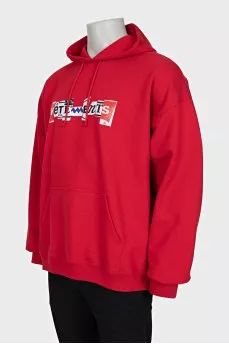 Чоловіче oversize худі з принтом