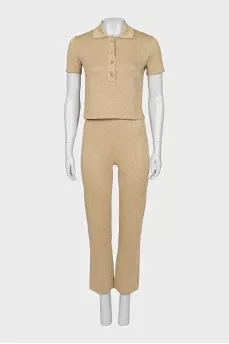 Golden suit with trousers