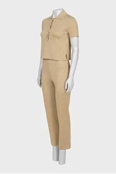 Golden suit with trousers