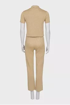 Golden suit with trousers