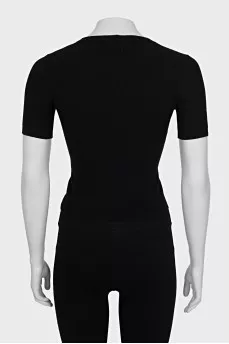 Black top with a patch
