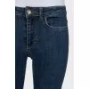Сині джинси skinny fit з паєтками