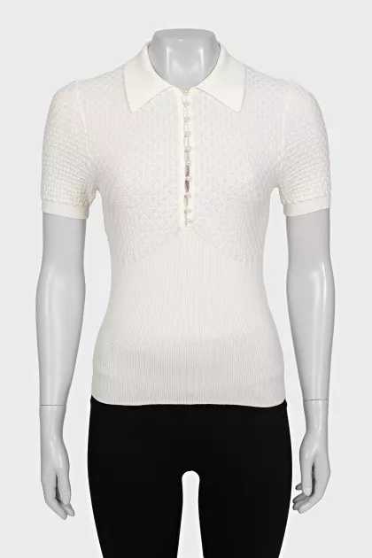 White slim-fit t-shirt