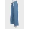 Wide-leg jeans with drawstrings