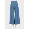 Wide-leg jeans with drawstrings
