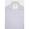 Gray sweatshirt decorated with beads