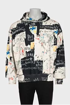 Чоловіче oversize худі у принт