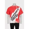 Men's oversized printed T-shirt