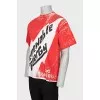 Men's oversized printed T-shirt