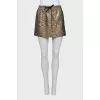 Gold tie skirt