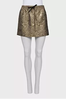 Gold tie skirt