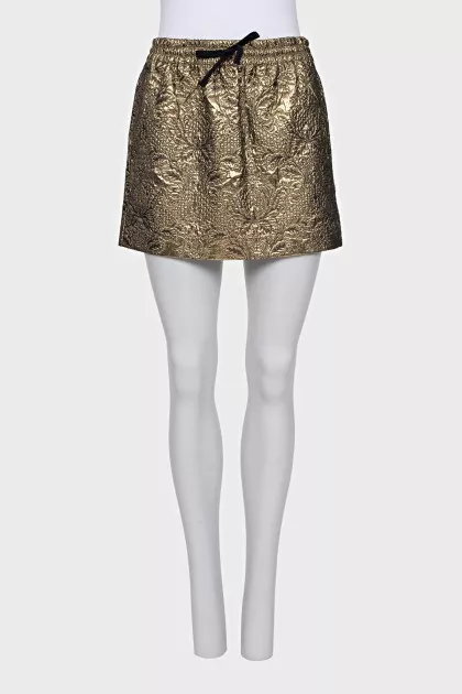 Gold tie skirt