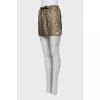Gold tie skirt