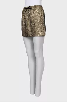 Gold tie skirt
