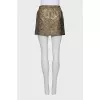 Gold tie skirt