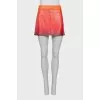 Gradient print mini skirt