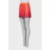 Gradient print mini skirt
