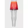 Gradient print mini skirt