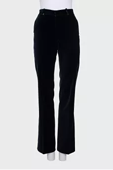 Бархатные брюки bootcut