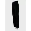 Velvet bootcut pants
