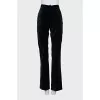 Velvet bootcut pants