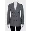 Fitted wool jacket