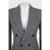 Fitted wool jacket