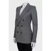 Fitted wool jacket