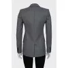 Fitted wool jacket
